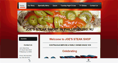 Desktop Screenshot of joessteakshop.com