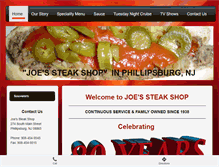 Tablet Screenshot of joessteakshop.com